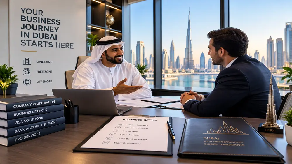 Business Setup in Dubai: Mainland vs Free Zone Guide | Prime Bridge Group